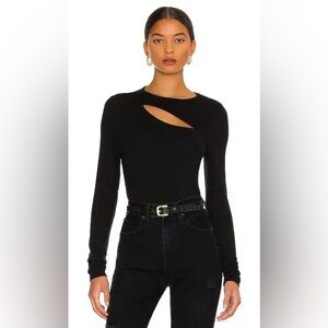 LAmade Black Verge Peekaboo Long Sleeve Top